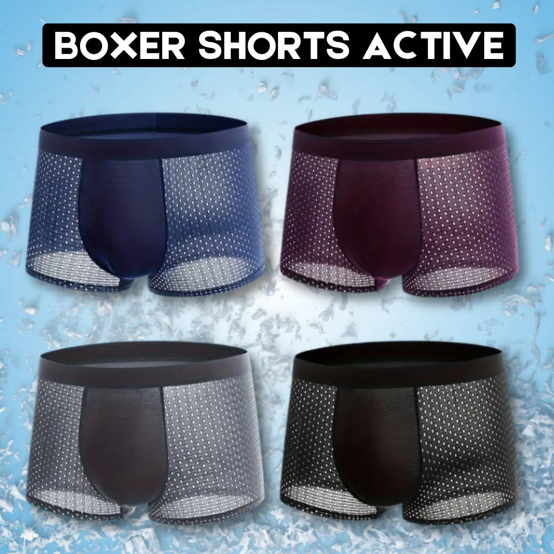 Aktiv Boxershorts aus Bambus-Fasern für ganztägigen Komfort