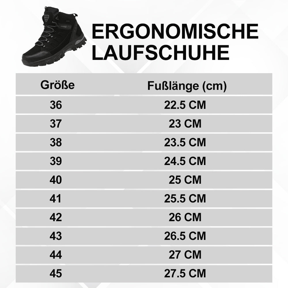 ErgoJump Pro - Ergonomische Rutschfeste Komfort-Wanderschuhe