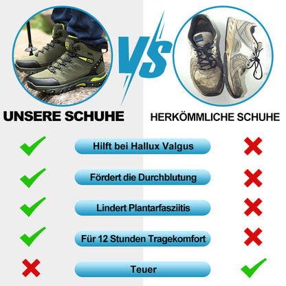 ErgoJump Pro - Ergonomische Rutschfeste Komfort-Wanderschuhe