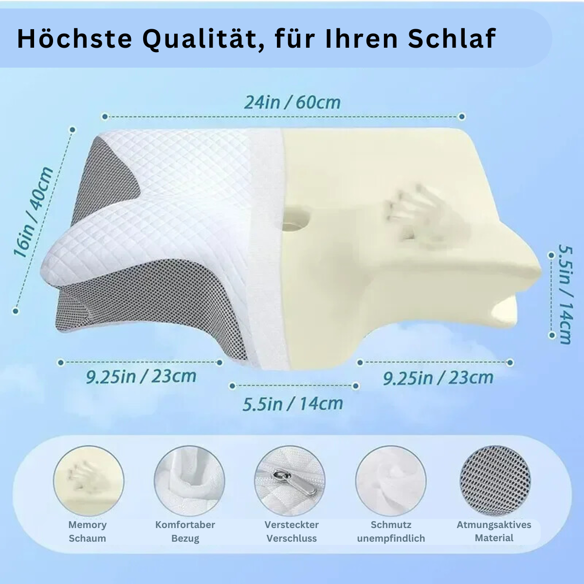 RelaxPlus – Das ergonomische Komfortkissen