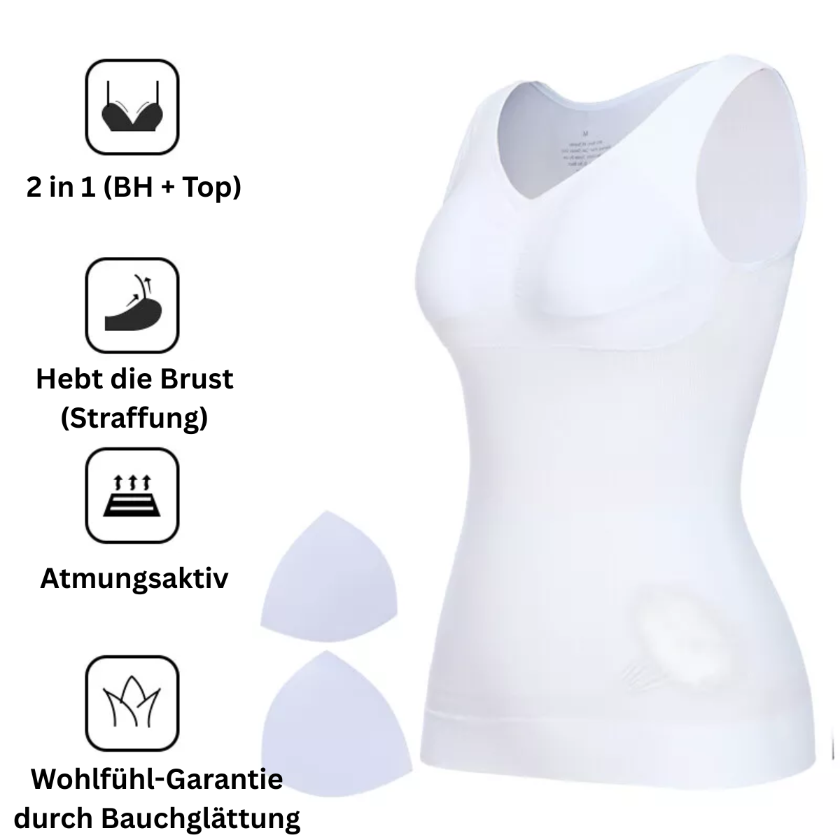 2-in-1 BauchWeg BH-Oberteil