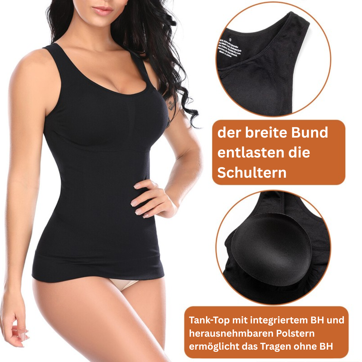 2-in-1 BauchWeg BH-Oberteil