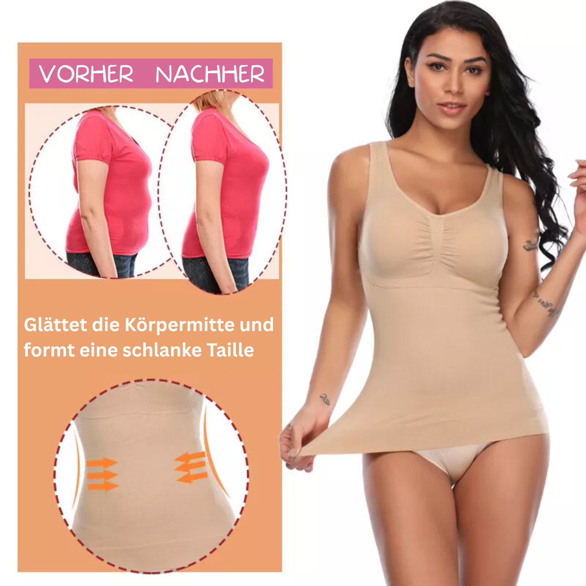 2-in-1 BauchWeg BH-Oberteil