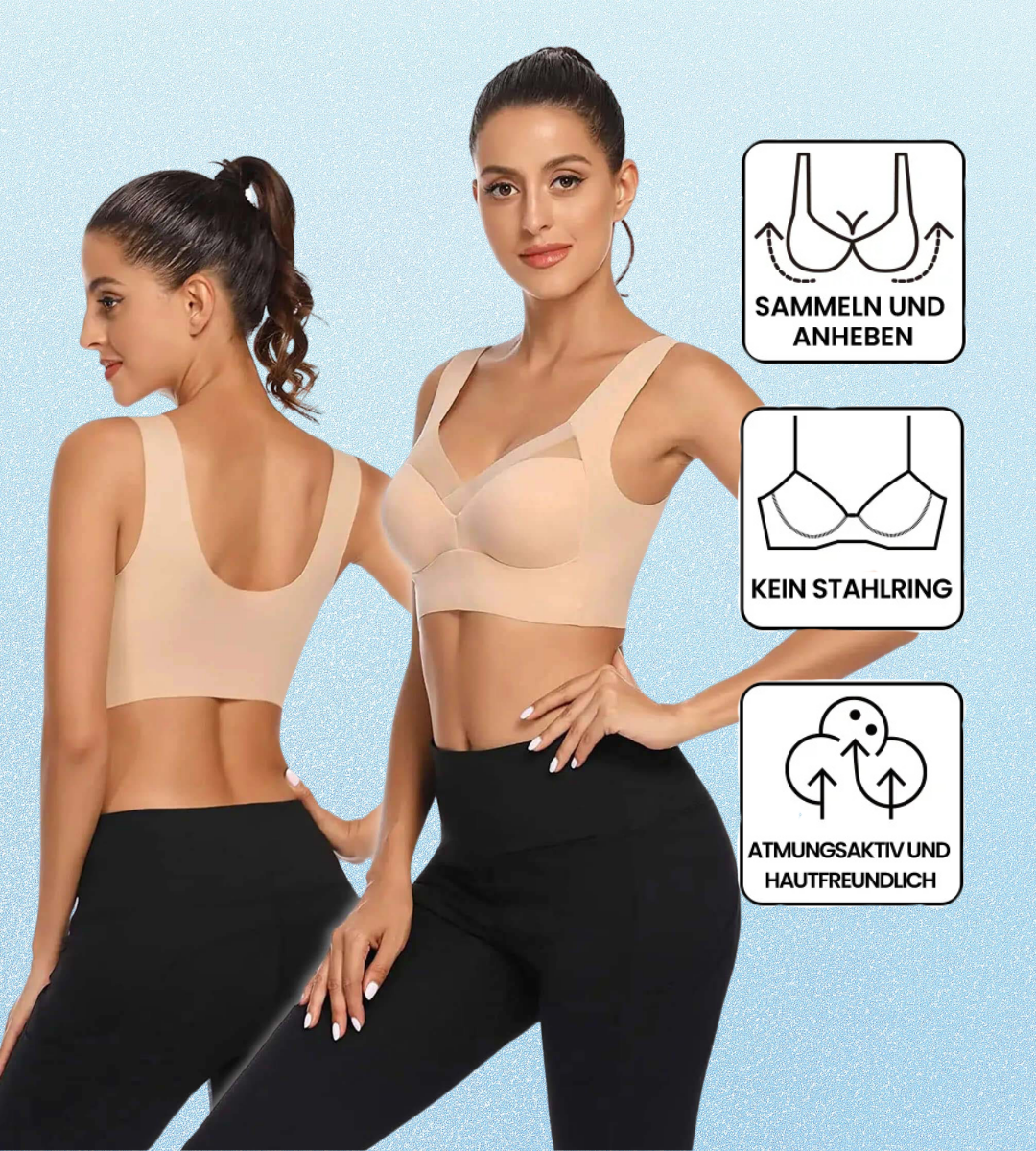 Komfortella-BH: ergonomischer & bügelloser Wunder-BH für bessere Haltung